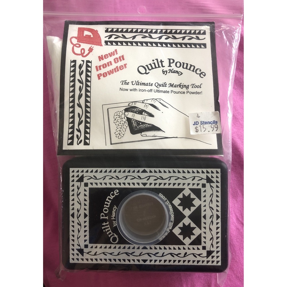 Hancy Quilt Pounce Quilt Marking Tool w/ Iron-off Ultimate Pounce Powder
